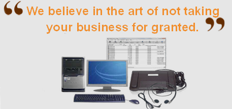 Image "We believe in the artof not taking your business for granted"